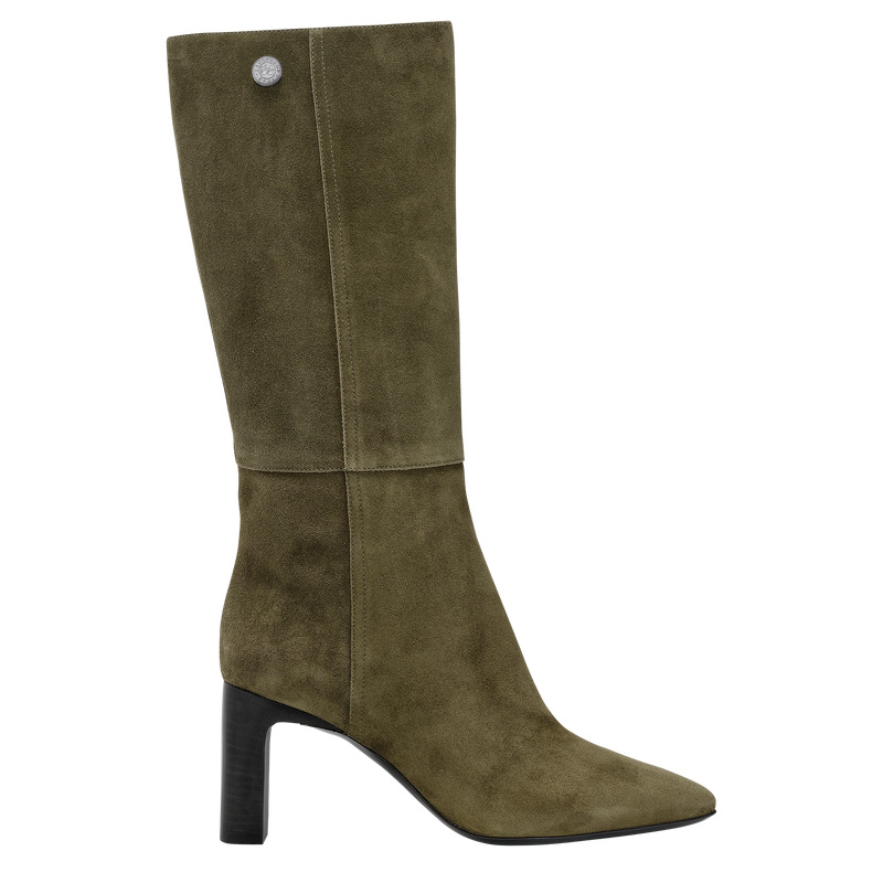 Longchamp Allure Heel boots Kaki | LC-QOBX1586