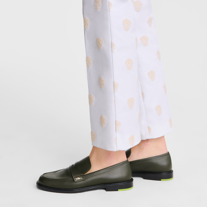 Longchamp Au Sultan Loafer Kaki | LC-TRRW5559
