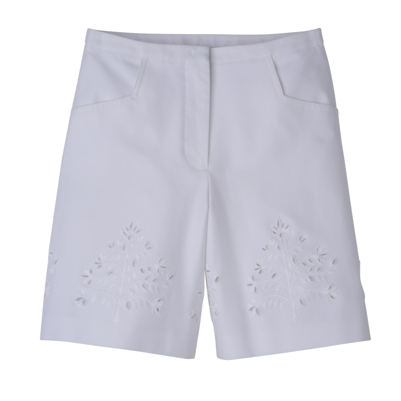 Longchamp Bermuda shorts Blancas | LC-BQJL3367