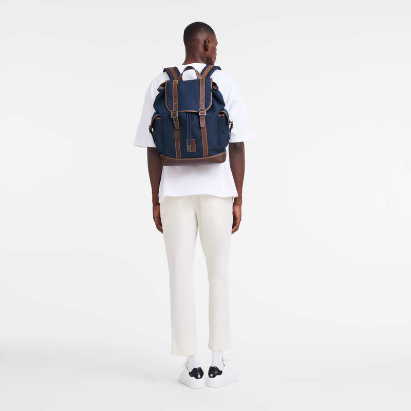 Longchamp Boxford Backpack Azules | LC-TCZJ8189