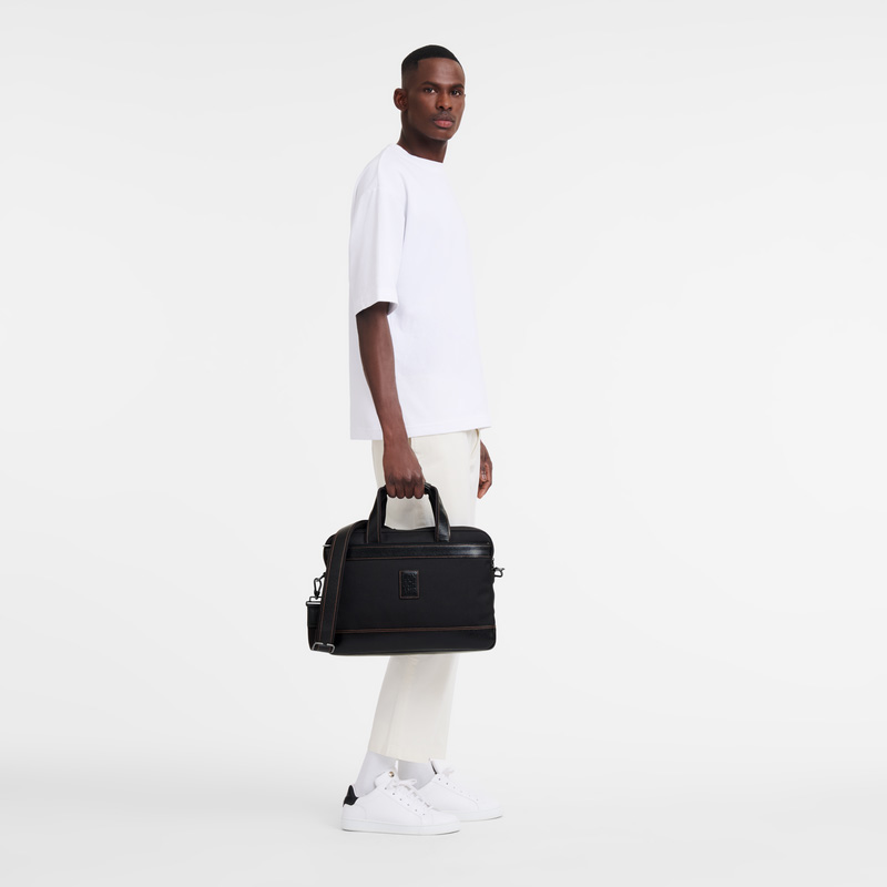 Longchamp Boxford S Briefcase Negras | LC-LLJA9038