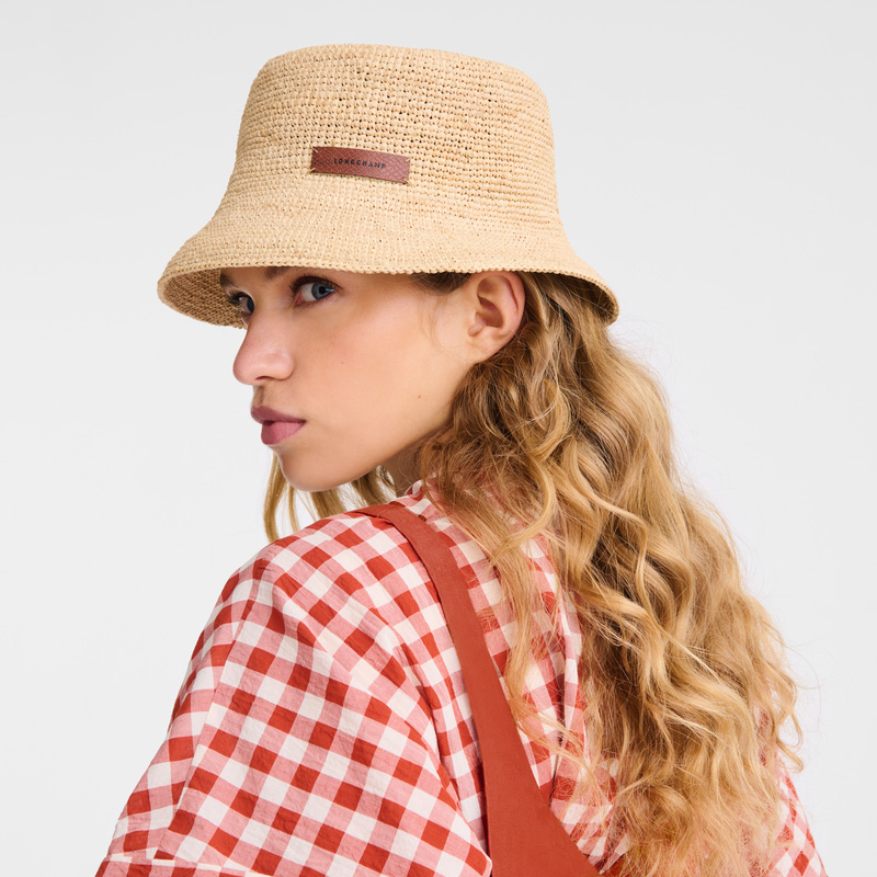 Longchamp Bucket hat Natural | LC-PODY6048