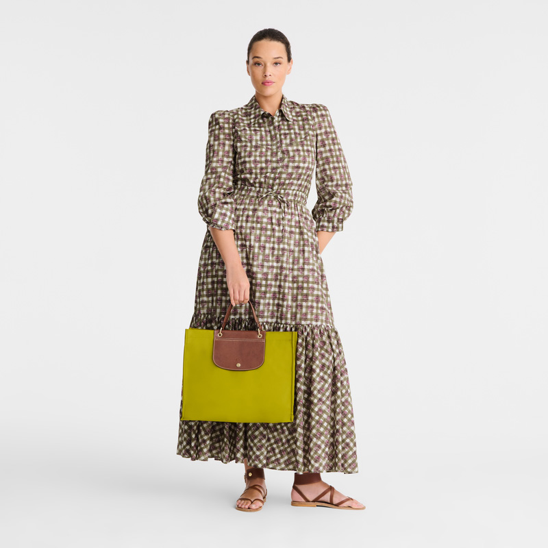 Longchamp Cabas L Tote Bag Verde | LC-DWWD1504