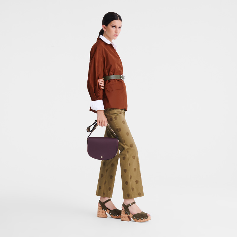 Longchamp Épure M Crossbody bag Eggplant | LC-JTXA7321