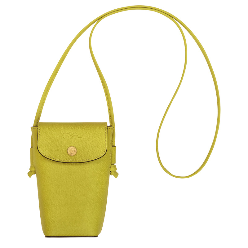 Longchamp Épure Phone case with leather lace Verde | LC-QLJO6753