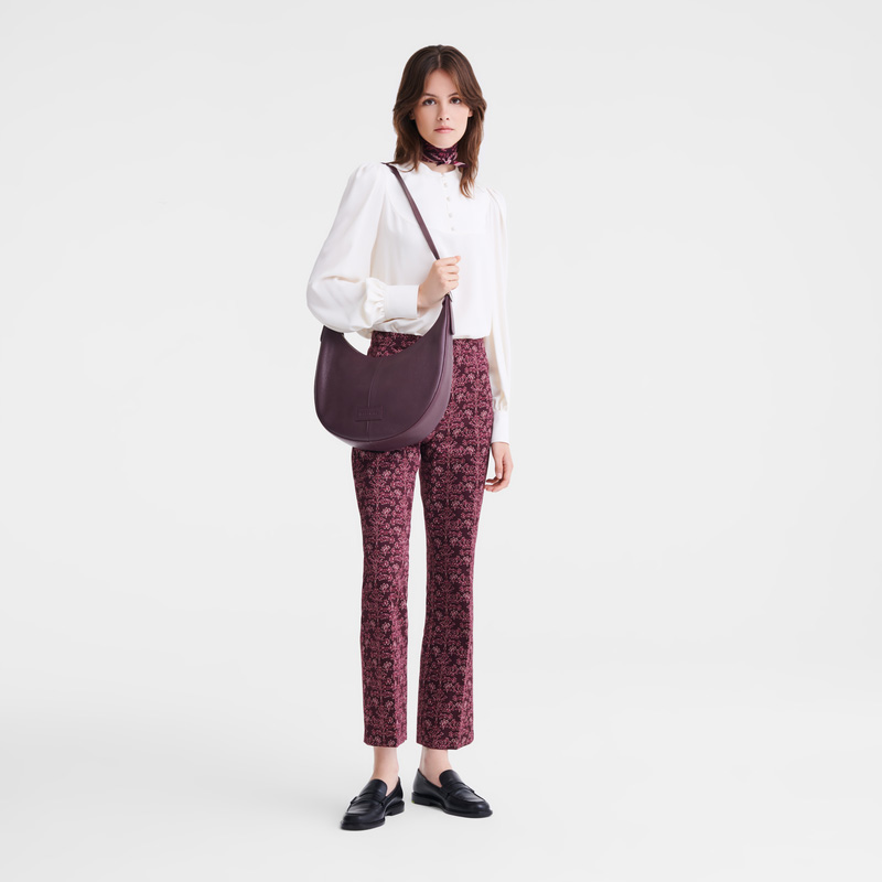 Longchamp Essential L Crossbody bag Eggplant | LC-DHXY7098