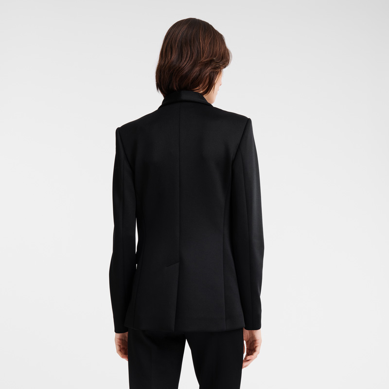 Longchamp Fitted jacket Negras | LC-OWRE9639