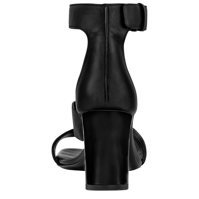 Longchamp La Baronne Pumps Negras | LC-UDKJ3787