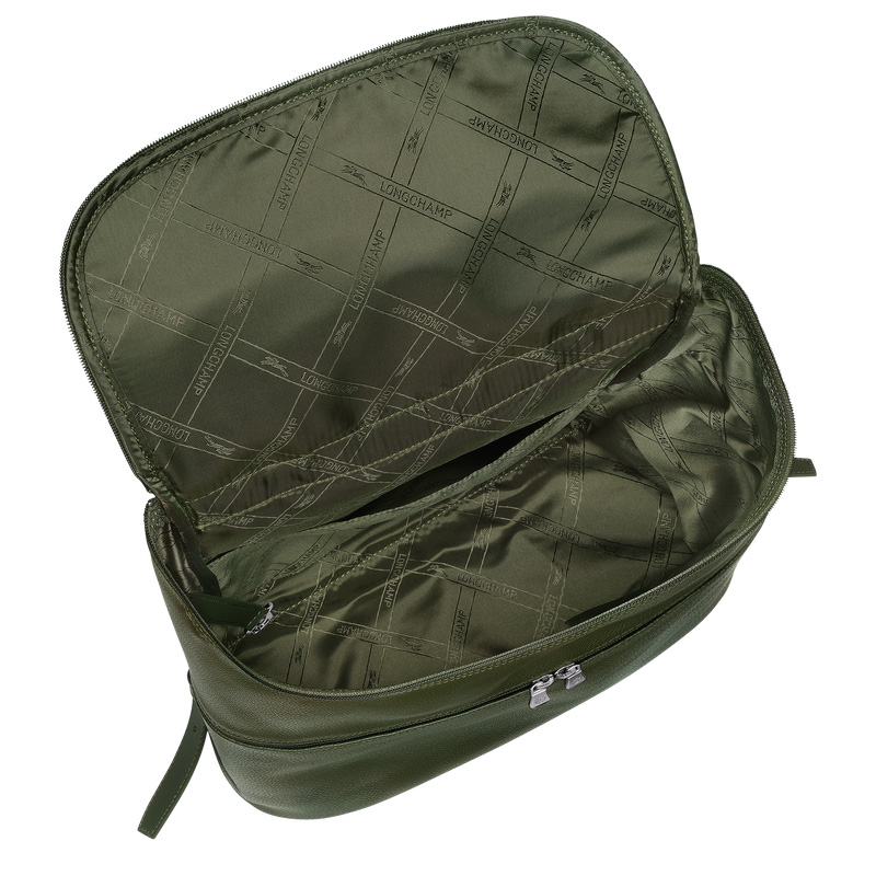 Longchamp Le Foulonné Backpack Kaki | LC-FZKS1885