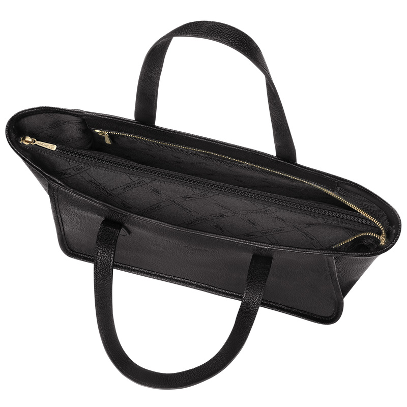Longchamp Le Foulonné L Tote bag Negras | LC-VJVL9963