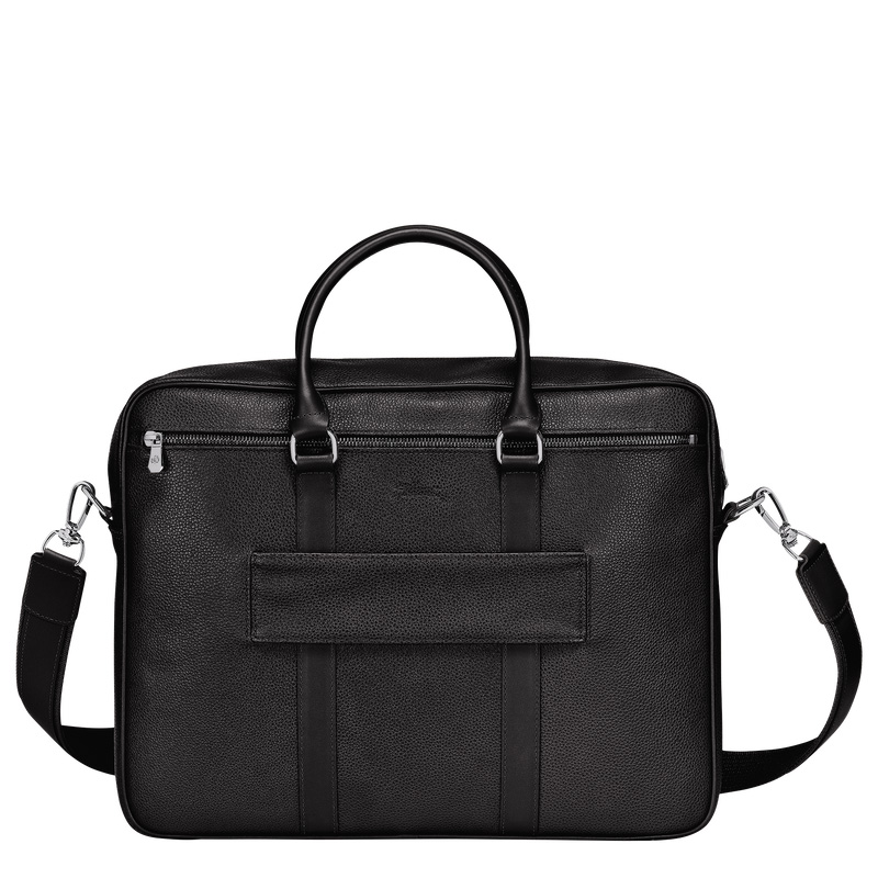 Longchamp Le Foulonné M Briefcase Negras | LC-LUJG7383