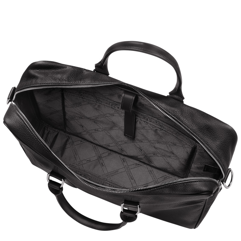Longchamp Le Foulonné M Briefcase Negras | LC-LUJG7383