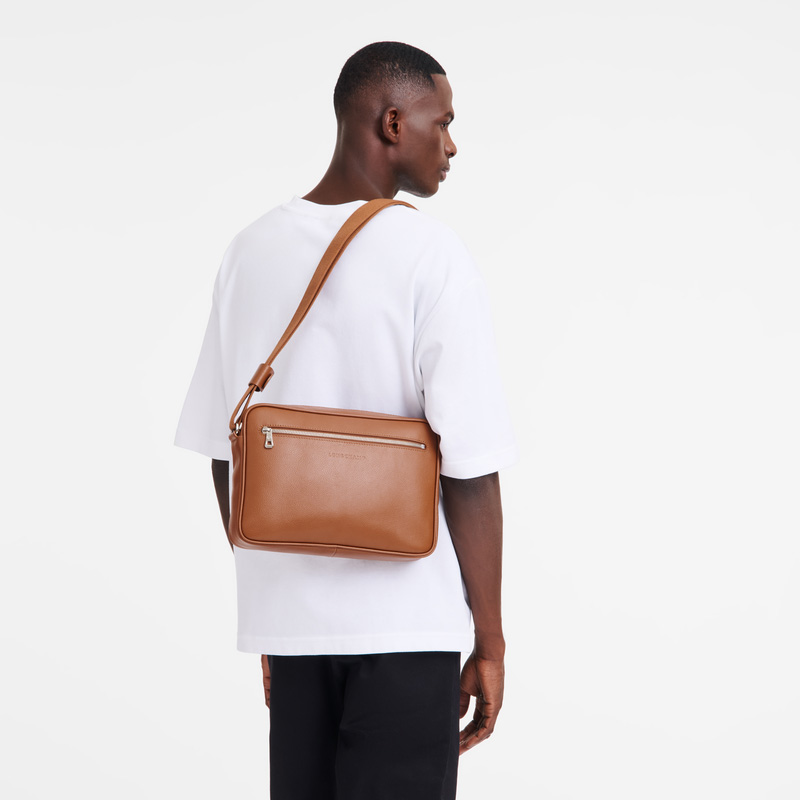 Longchamp Le Foulonné M Camera bag Caramel | LC-TCIC2308