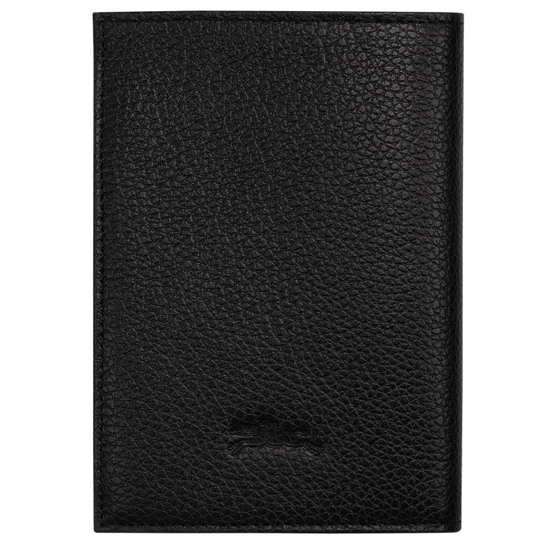 Longchamp Le Foulonné Passport cover Negras | LC-YMJC0912