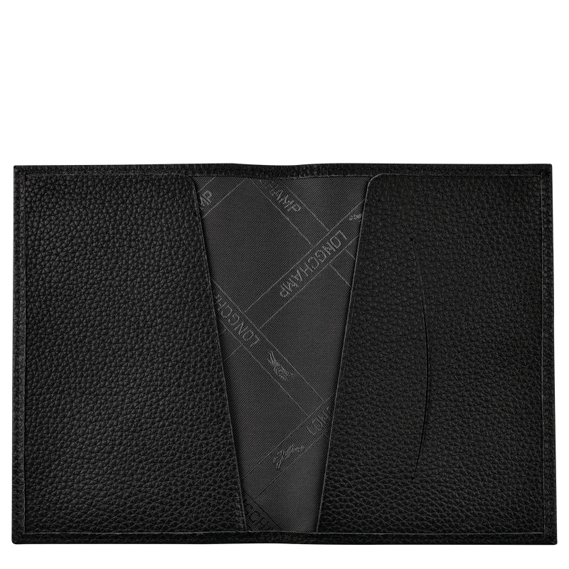 Longchamp Le Foulonné Passport cover Negras | LC-YMJC0912