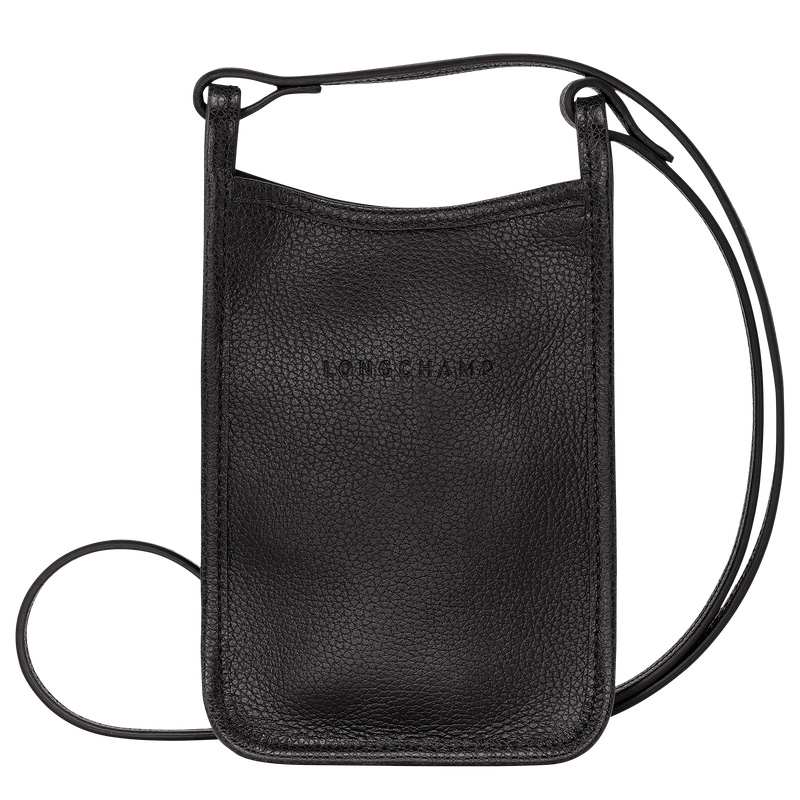 Longchamp Le Foulonné Phone case Negras | LC-EFMQ6001