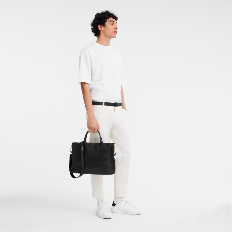 Longchamp Le Foulonné S Briefcase Negras | LC-KNKM7205
