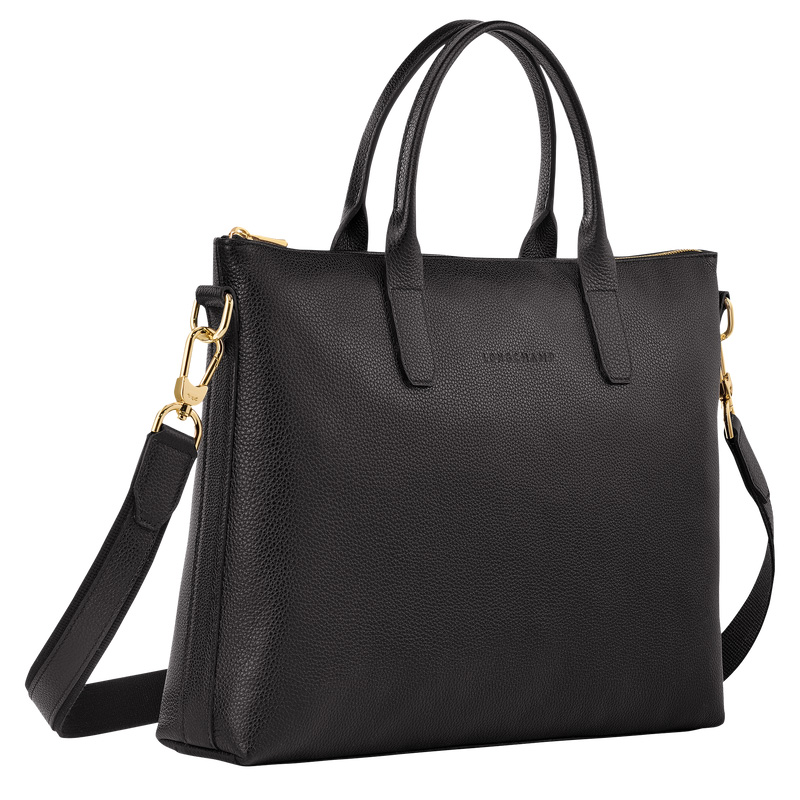 Longchamp Le Foulonné S Briefcase Negras | LC-KNKM7205