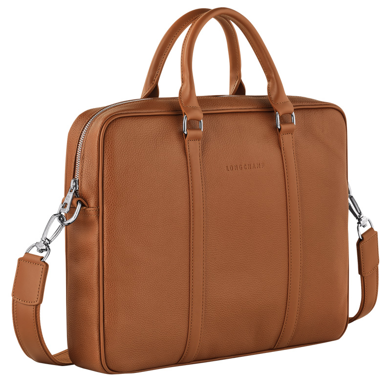 Longchamp Le Foulonné XS Briefcase Caramel | LC-XNHM5186