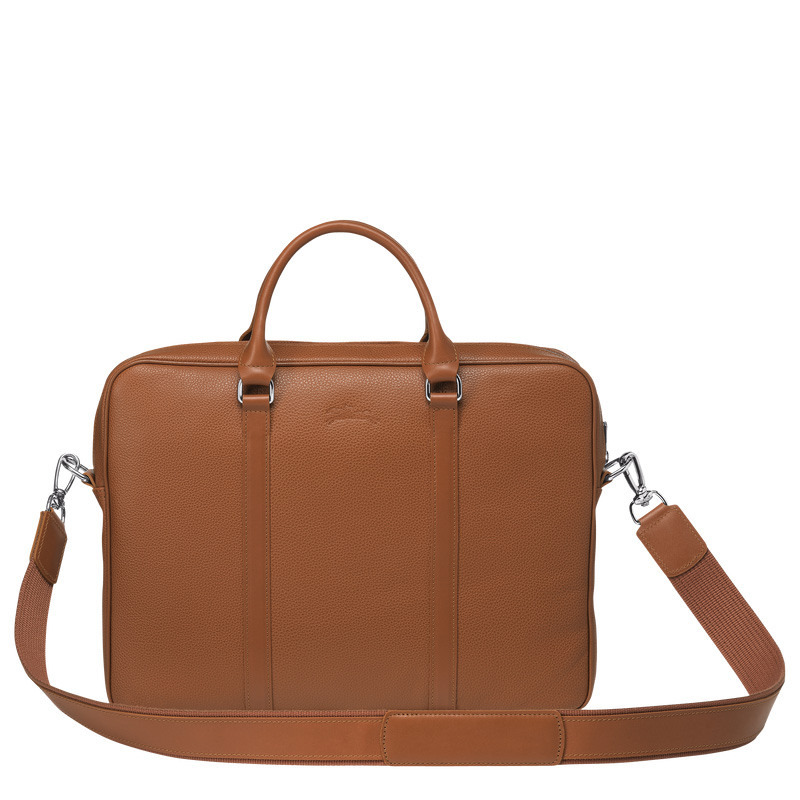 Longchamp Le Foulonné XS Briefcase Caramel | LC-XNHM5186