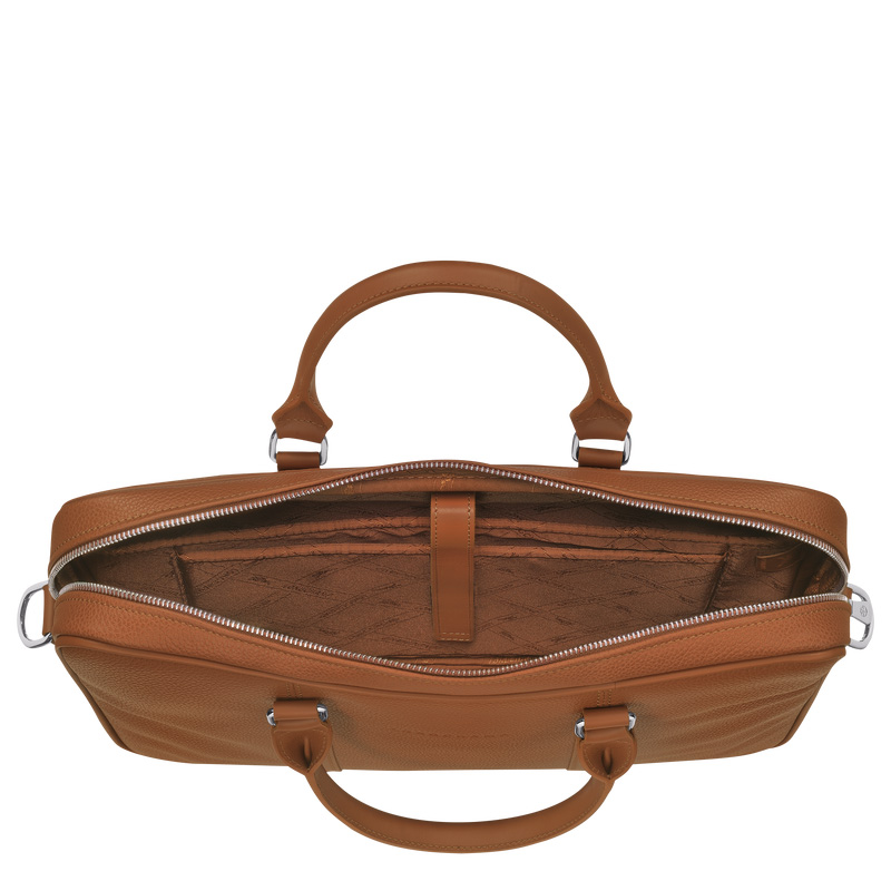 Longchamp Le Foulonné XS Briefcase Caramel | LC-XNHM5186