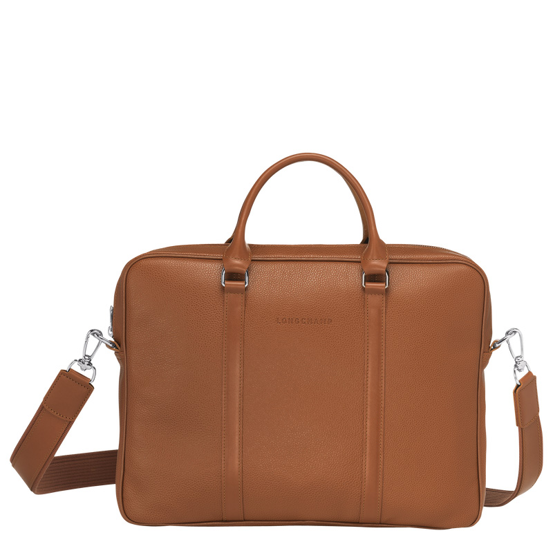 Longchamp Le Foulonné XS Briefcase Caramel | LC-XNHM5186