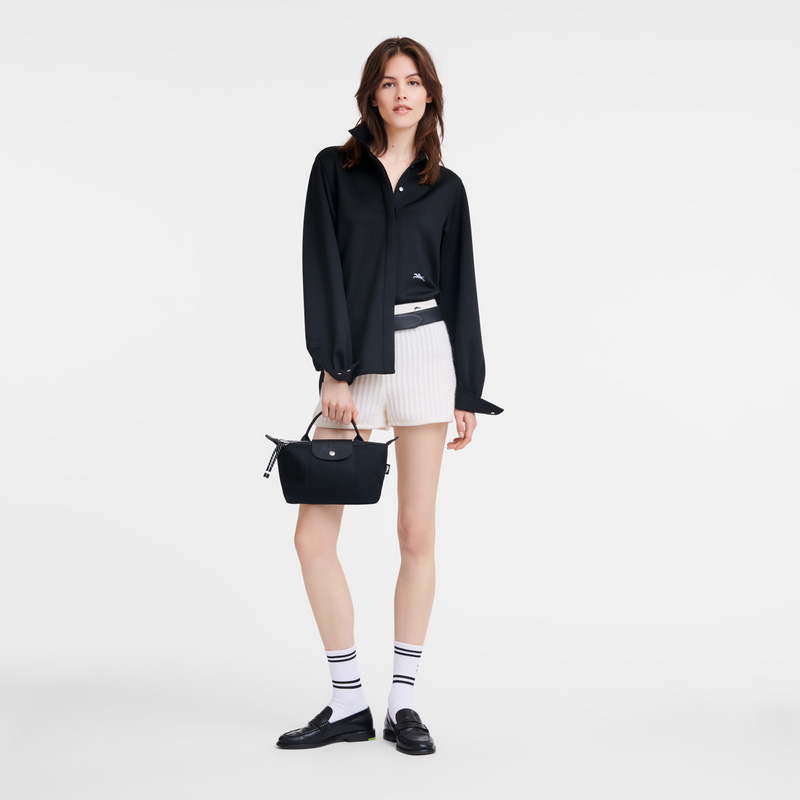 Longchamp Le Pliage Energy Pouch Negras | LC-MNMA2683