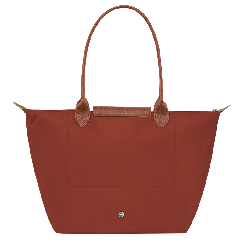 Longchamp Le Pliage Green L Tote bag Chestnut | LC-RRGO4565