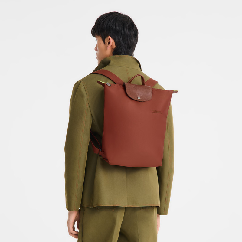 Longchamp Le Pliage Green M Backpack Chestnut | LC-SOHS3887