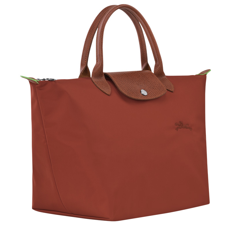 Longchamp Le Pliage Green M Handbag Chestnut | LC-APGW9174