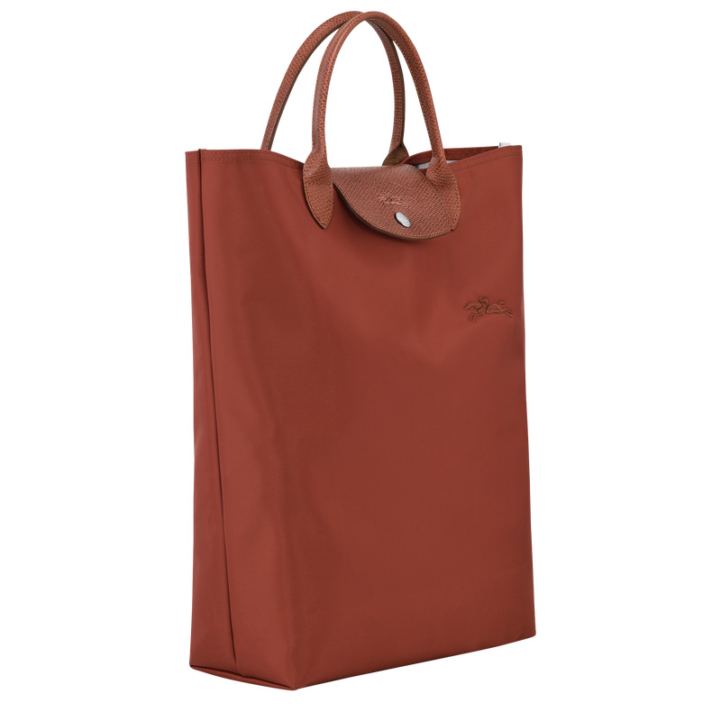 Longchamp Le Pliage Green M Tote bag Chestnut | LC-EOAM9044