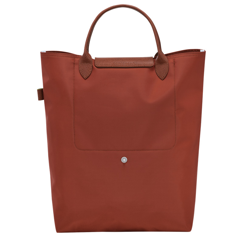 Longchamp Le Pliage Green M Tote bag Chestnut | LC-EOAM9044