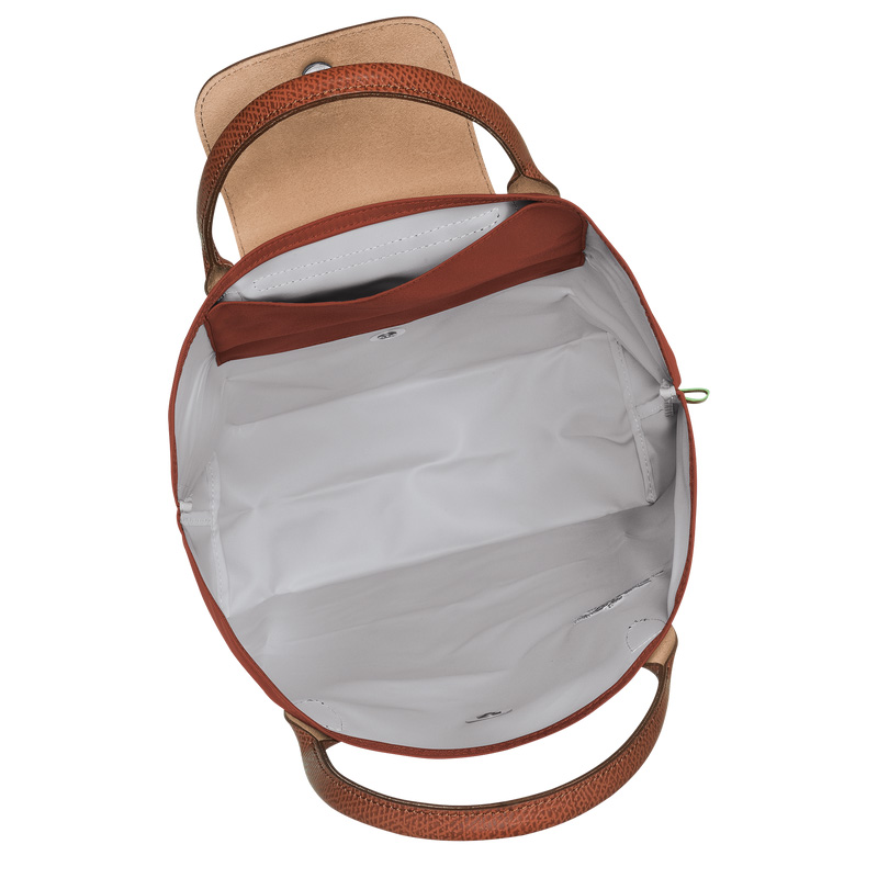Longchamp Le Pliage Green M Tote bag Chestnut | LC-EOAM9044