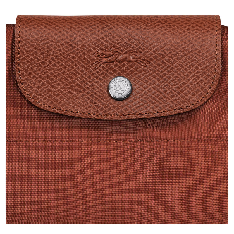 Longchamp Le Pliage Green M Tote bag Chestnut | LC-EOAM9044