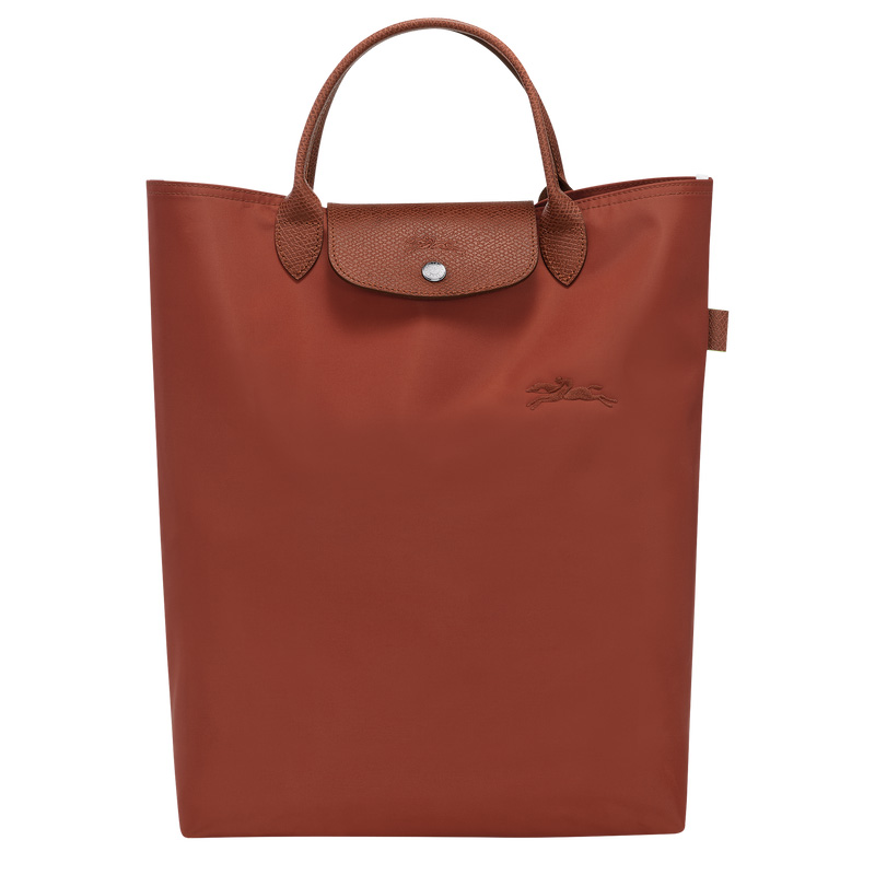 Longchamp Le Pliage Green M Tote bag Chestnut | LC-EOAM9044