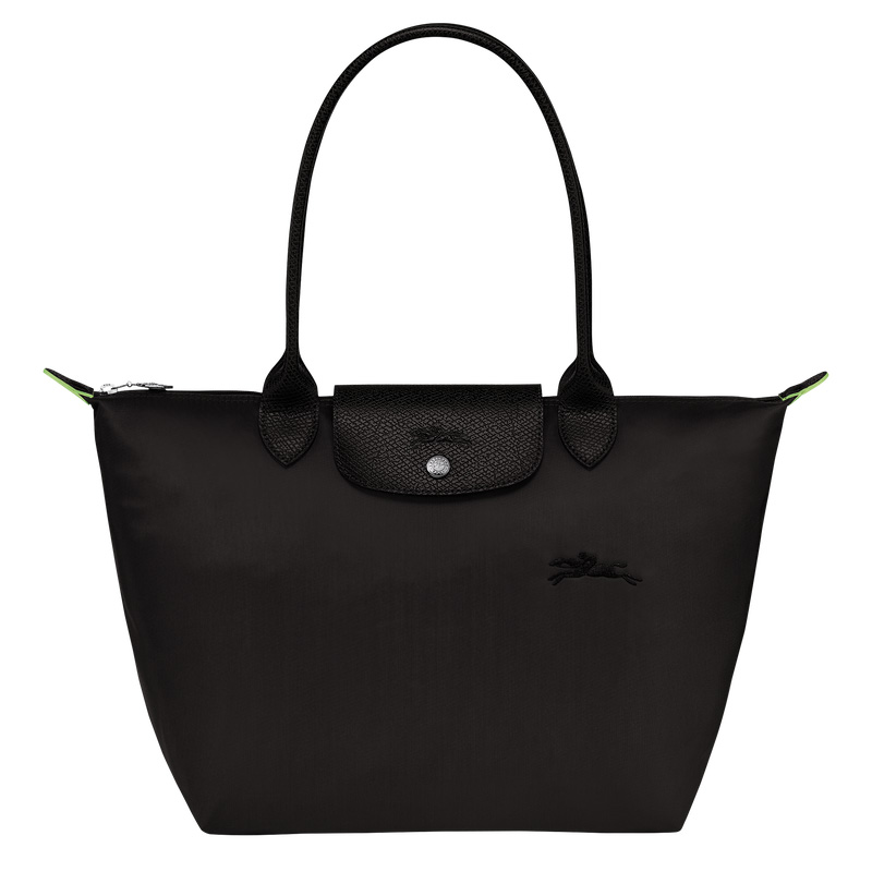 Longchamp Le Pliage Green M Tote bag Negras | LC-UYGM4935