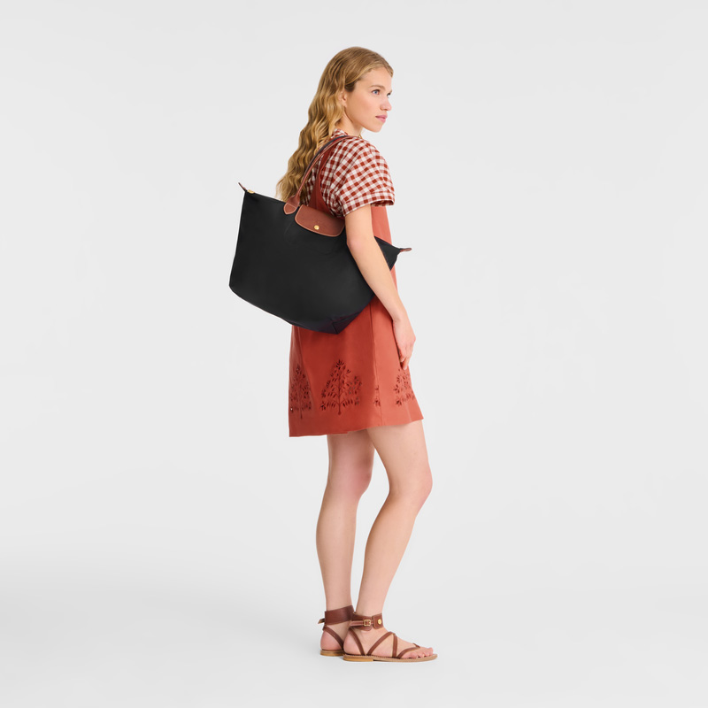 Longchamp Le Pliage Original L Tote bag Negras | LC-DRZF6730