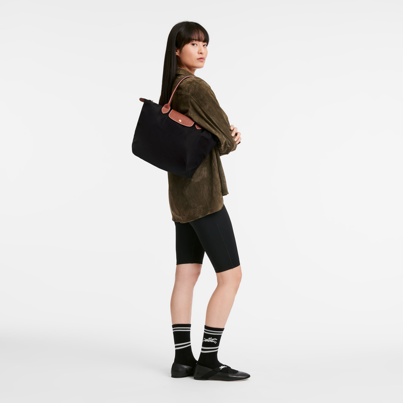 Longchamp Le Pliage Original M Tote bag Negras | LC-FMBG5866