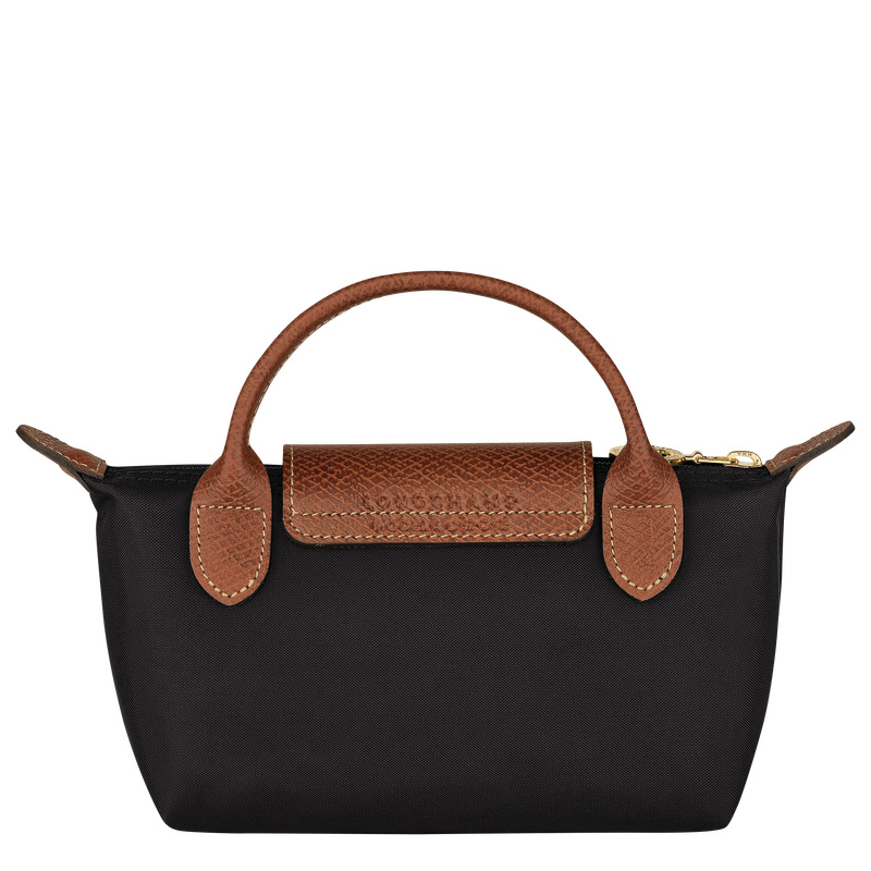 Longchamp Le Pliage Original Pouch with handle Negras | LC-NDCN2512