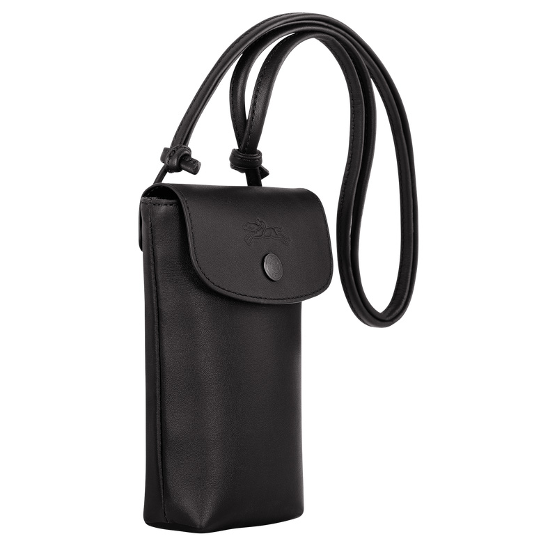 Longchamp Le Pliage Xtra Phone case with leather lace Negras | LC-VYPP1926