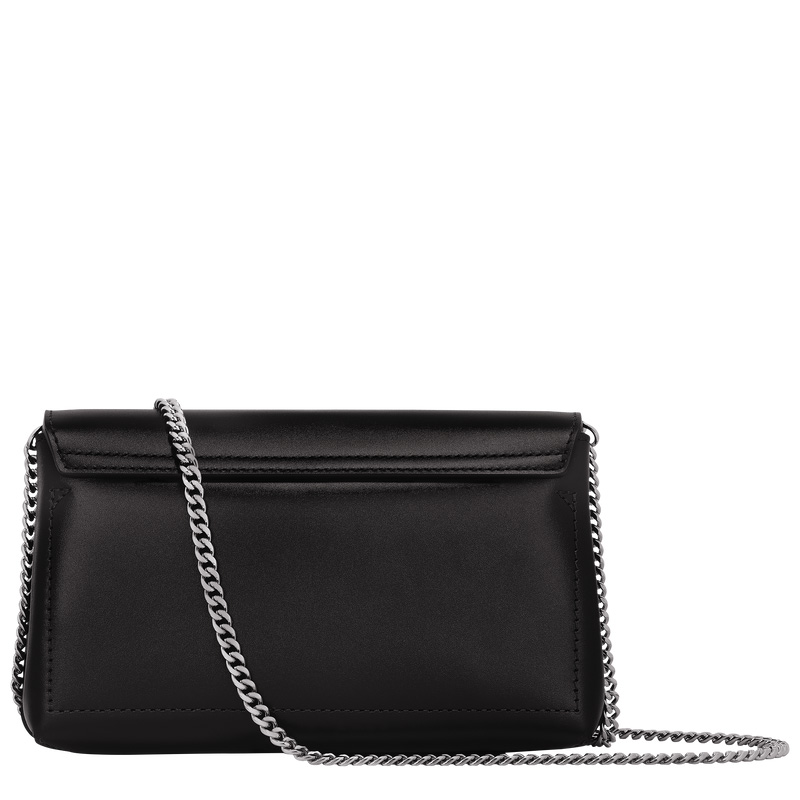 Longchamp Le Roseau Clutch Negras | LC-USWA4141