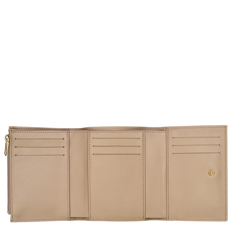Longchamp Le Roseau Compact wallet Root | LC-RTMI8570
