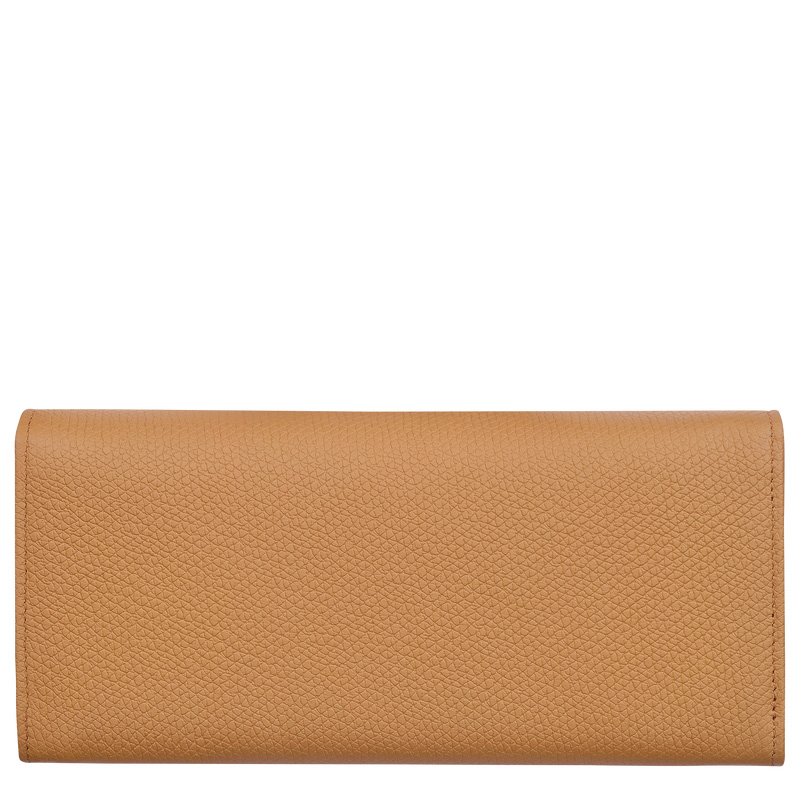 Longchamp Le Roseau Flap wallet Walnut | LC-WVSA7427