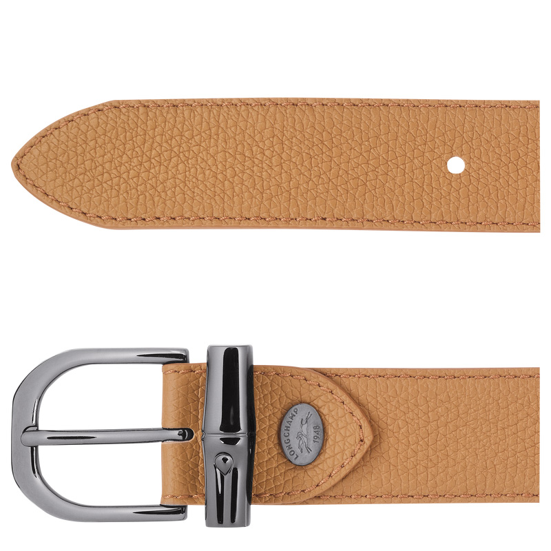 Longchamp Le Roseau Ladies' belt Walnut | LC-FMWJ0953