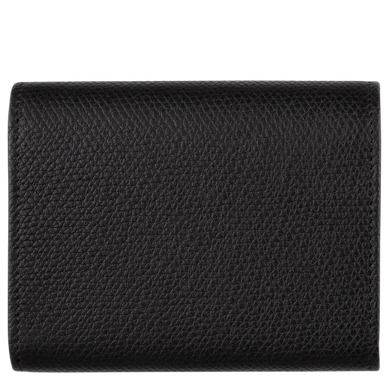 Longchamp Le Roseau Wallet Negras | LC-KKCD3643