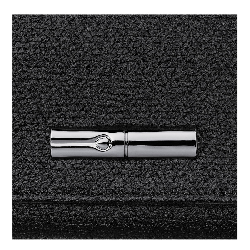 Longchamp Le Roseau Wallet Negras | LC-KKCD3643