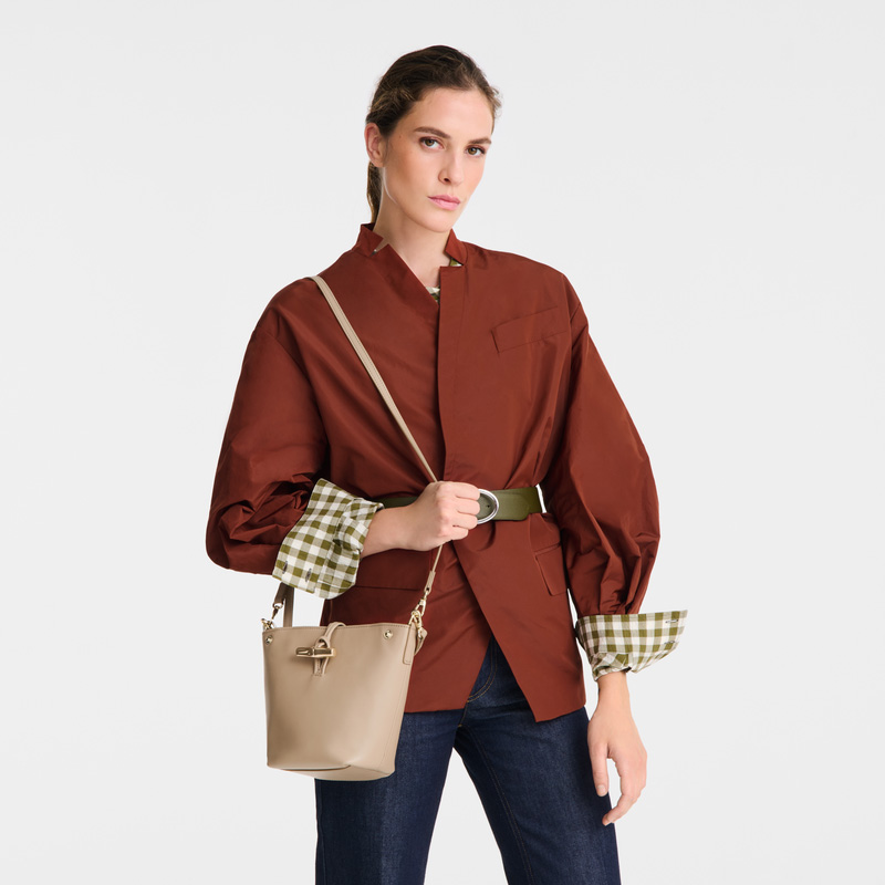 Longchamp Le Roseau XS Bucket bag Root | LC-HIUR4041