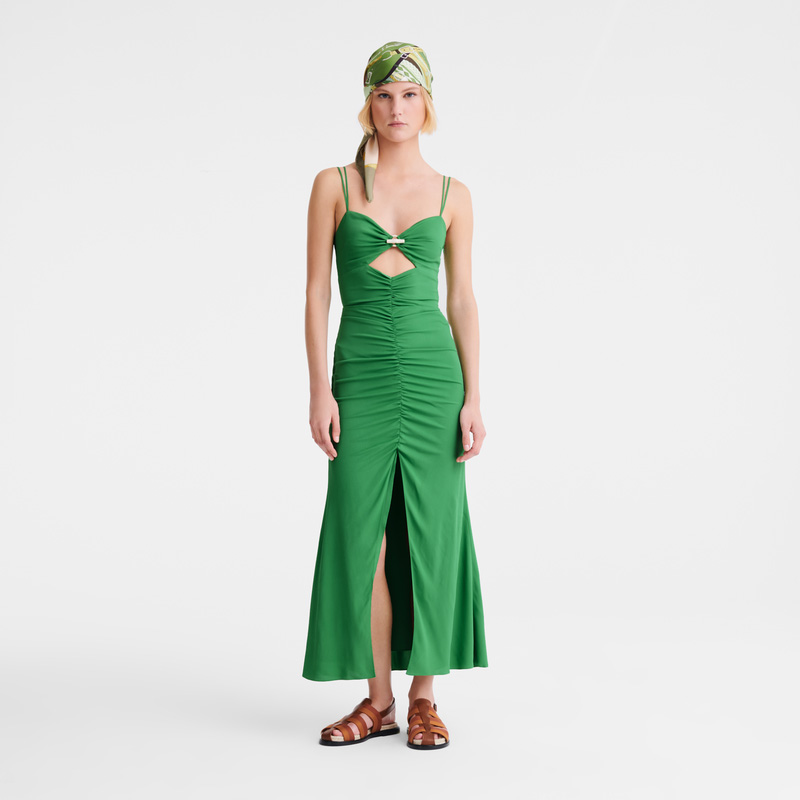 Longchamp Midi dress Thyme | LC-CXAI0727