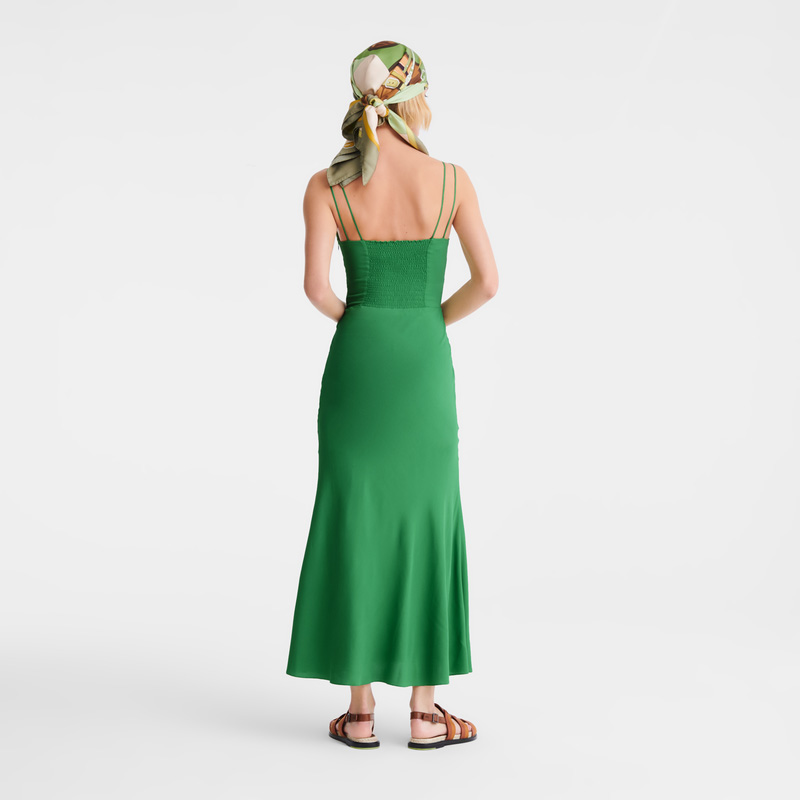 Longchamp Midi dress Thyme | LC-CXAI0727