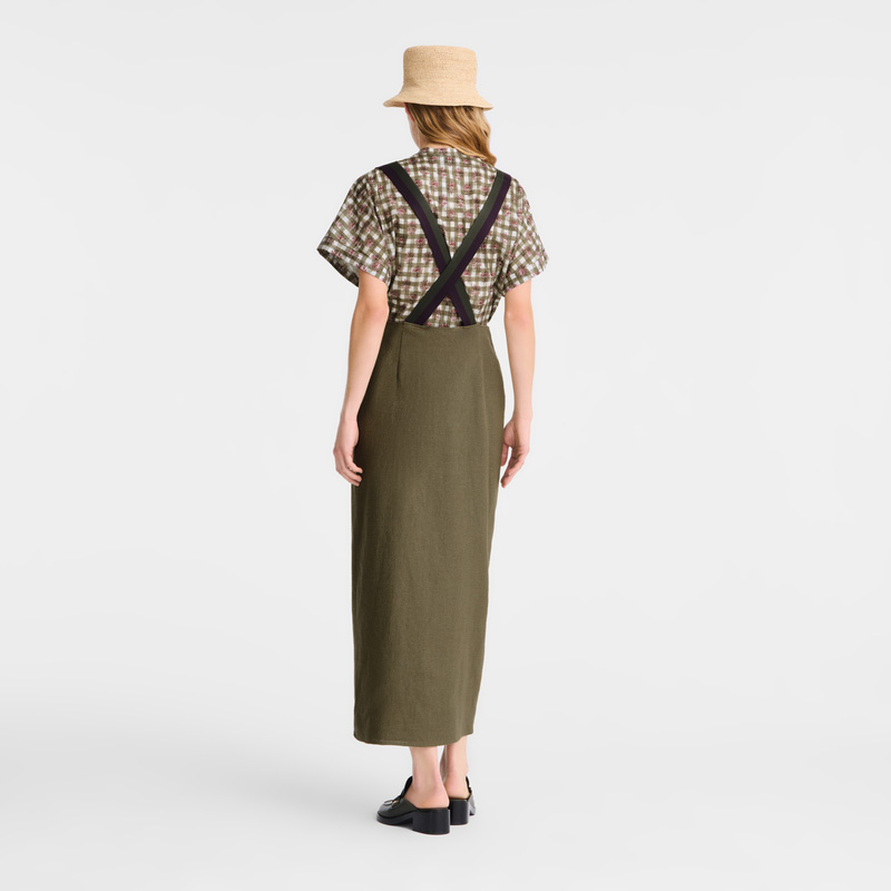 Longchamp Midi skirt Artichoke | LC-KGQU9619